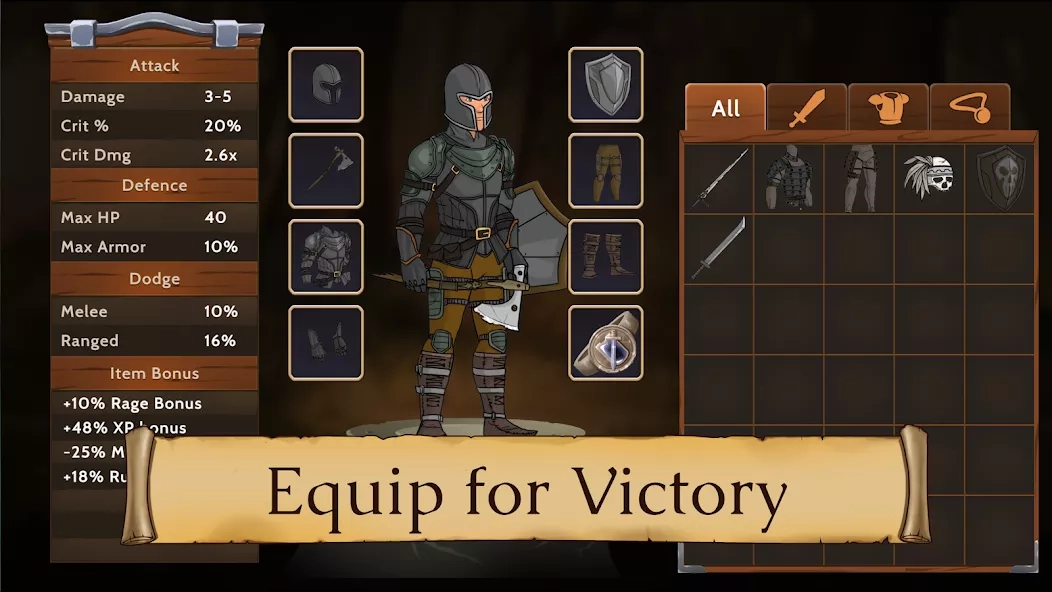 Скриншот Obsidian Knight RPG