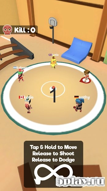 Скриншот Dodgeball.io
