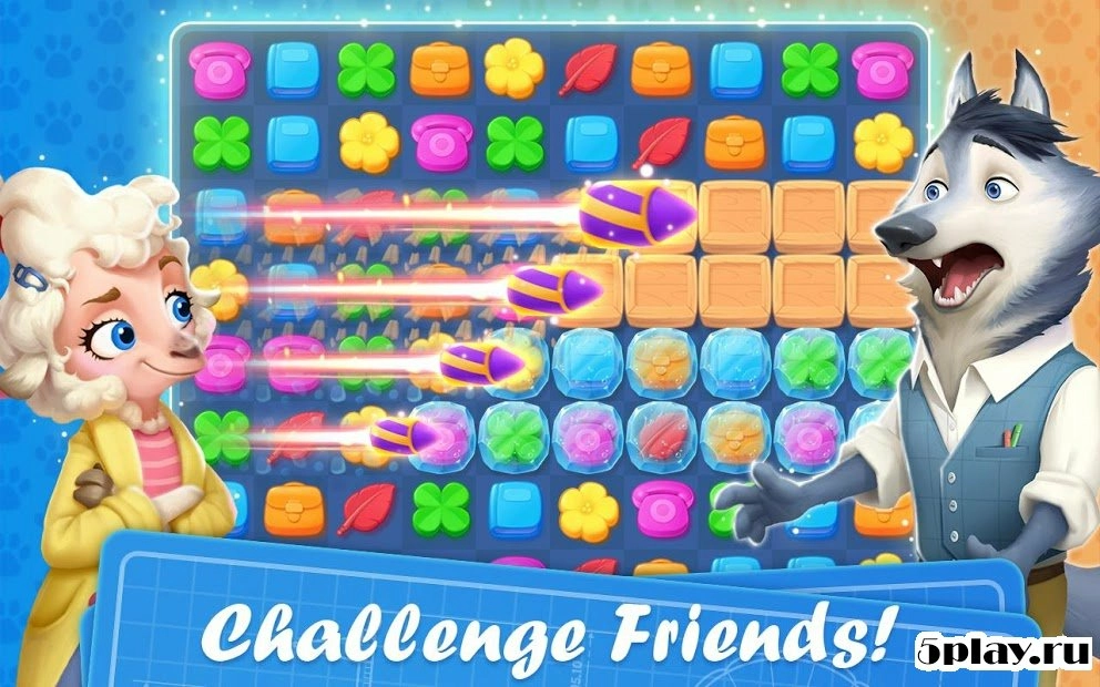 Скриншот Town Tails - A Match 3 Story