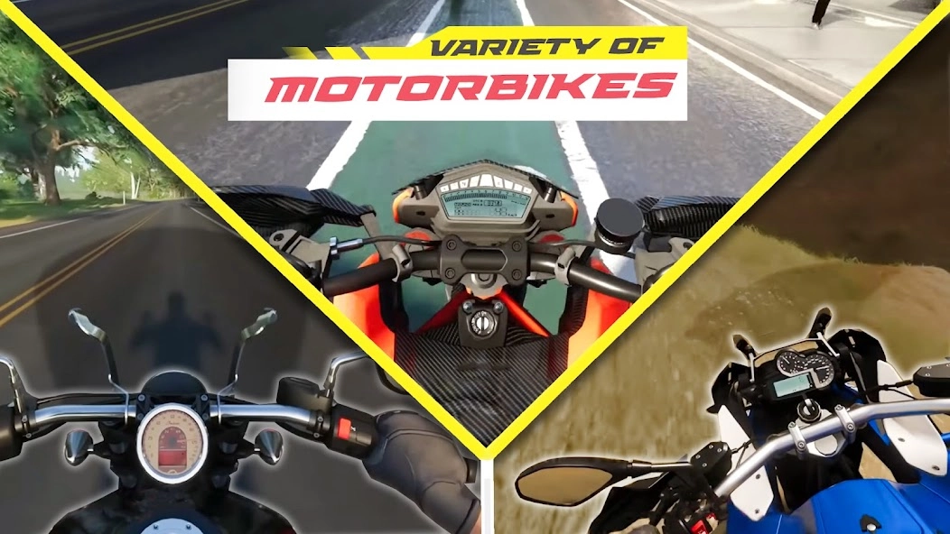 Скриншот Traffic Bike Rush Driving City