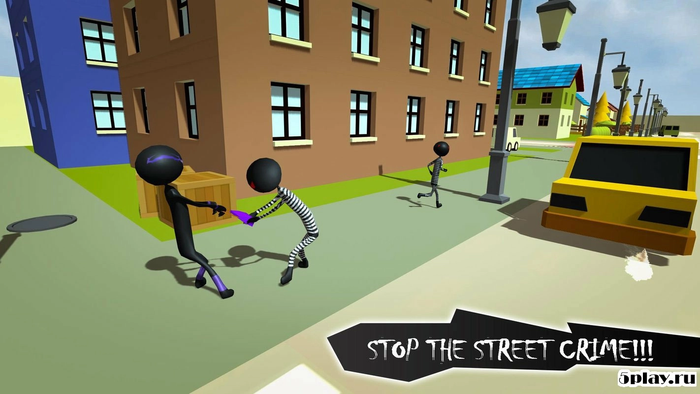 Скриншот Stickman Crime City Escape