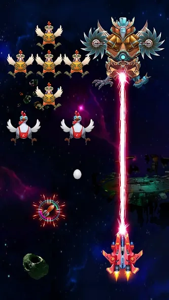 Скриншот Galaxy Attack: Chicken Shooter