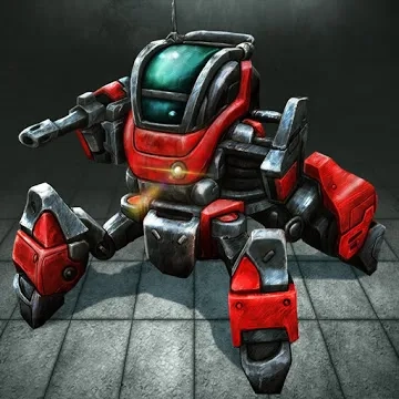 Robot Warrior: Top-down shooter. Offline game
