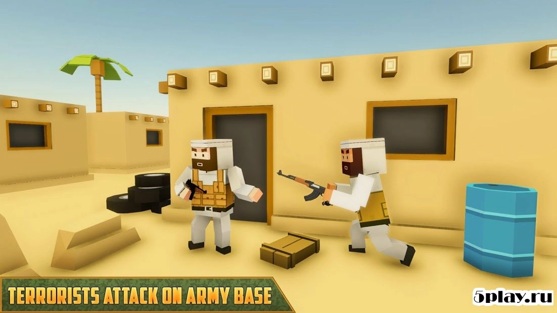 Скриншот Blocky Army Base: Modern War Strike
