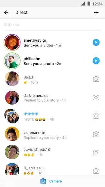 Скриншот Instagram