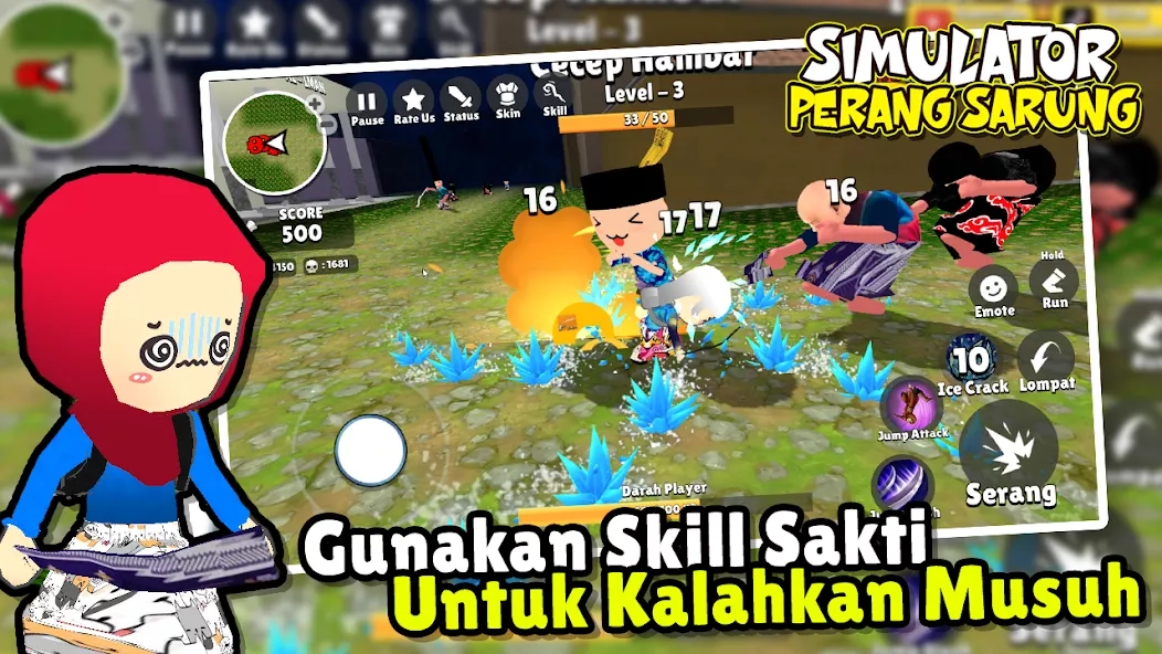 Скриншот Simulator Perang Sarung 3D