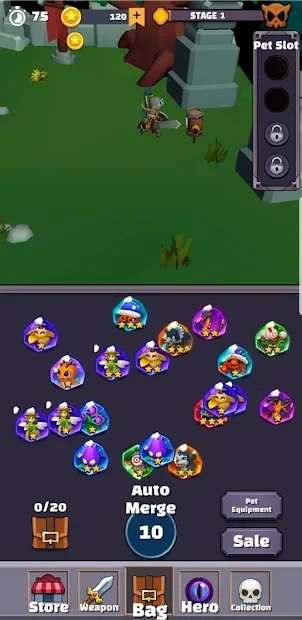 Скриншот Merge Monster : Idle Hero