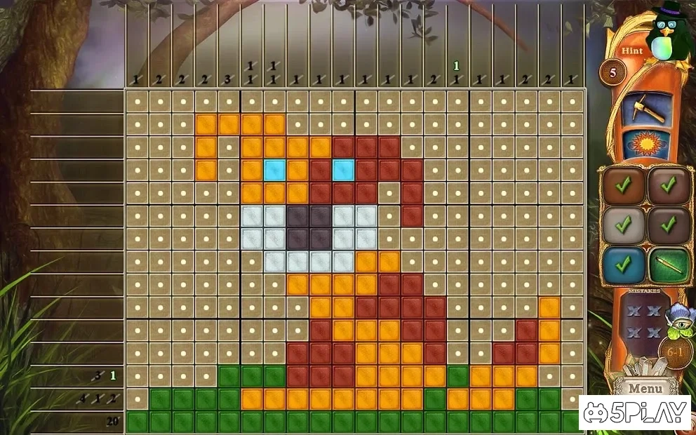 Скриншот Fantasy Mosaics 29: Alien Planet