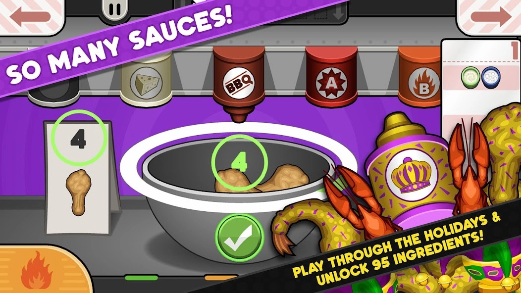 Скриншот Papa’s Wingeria To Go!