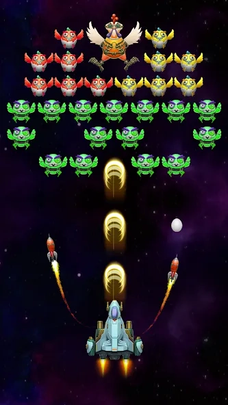 Скриншот Galaxy Attack: Chicken Shooter