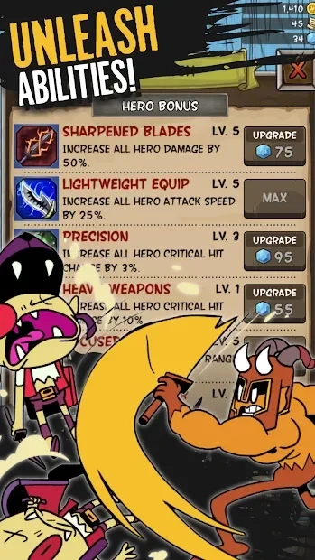 Скриншот Idle Hero TD - Fantasy Tower Defense