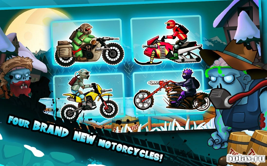 Скриншот Zombie Shooter Motorcycle Race