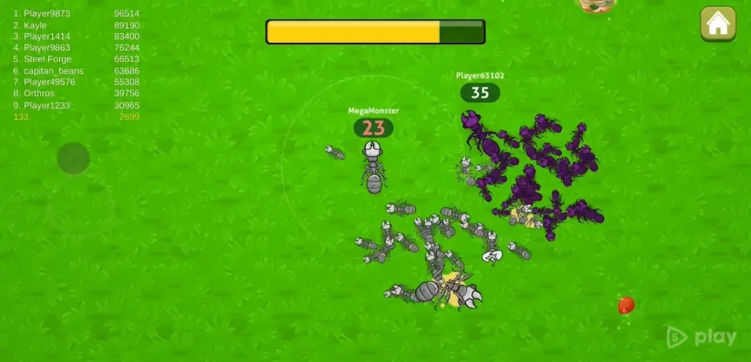 Скриншот Ants .io - Сетевая Игра