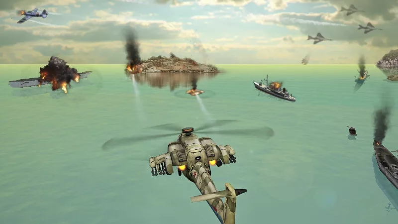 Скриншот Gunship Strike 3D
