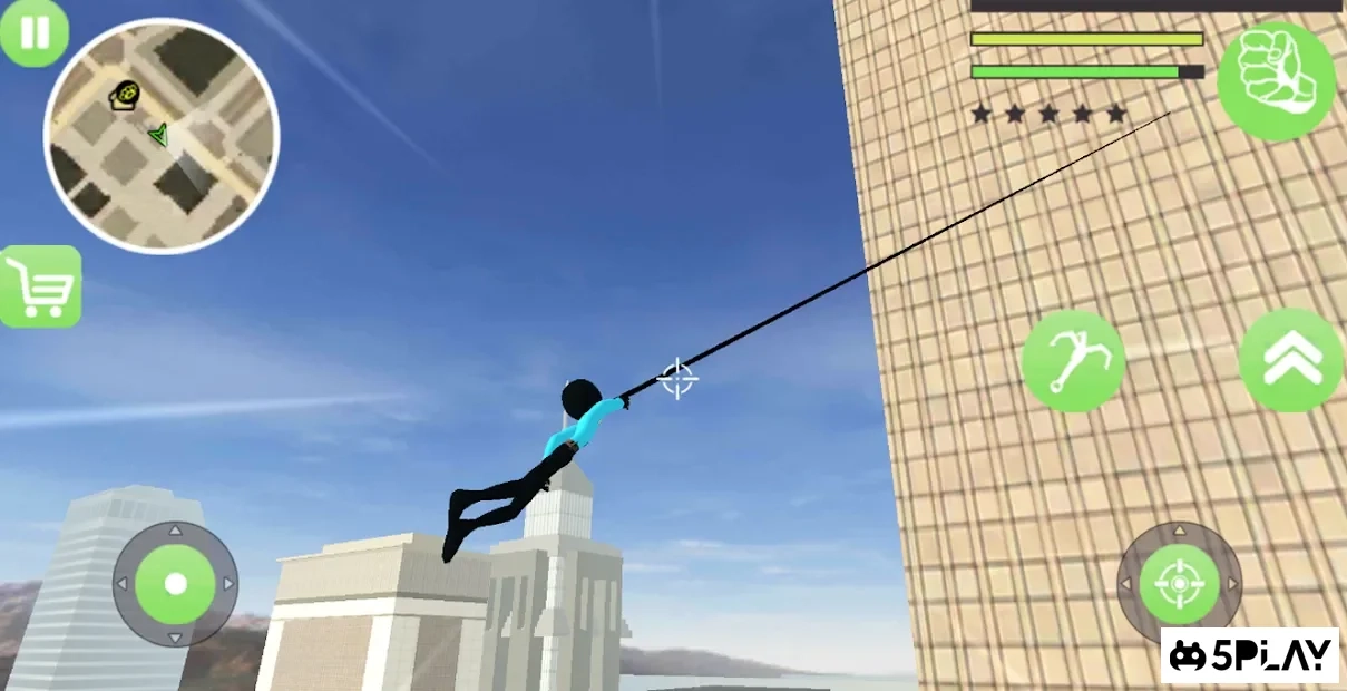 Скриншот Police Stickman Rope Hero Gangstar Crime Mafia
