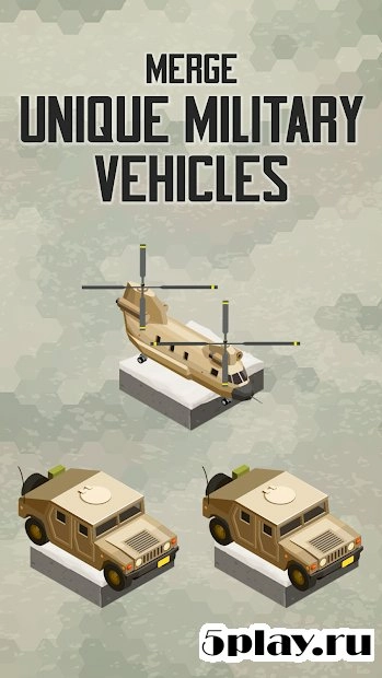 Скриншот Merge Military Vehicles Tycoon - Idle Clicker Game