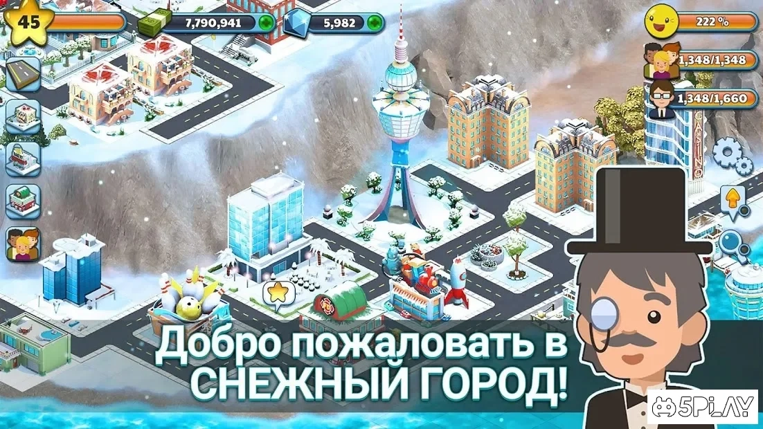 Скриншот Snow Town - Ice Village World: Winter City