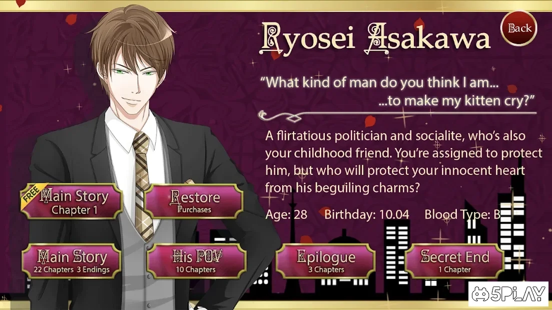 Скриншот Agent Of Love - Josei Otome Visual Novel