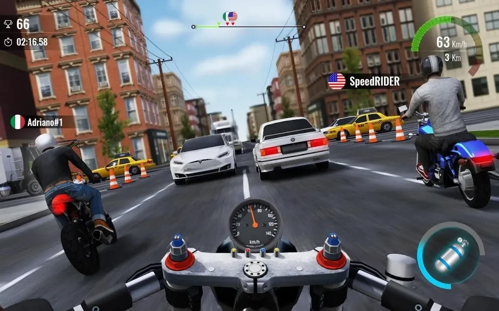 Скриншот Moto Traffic Race 2