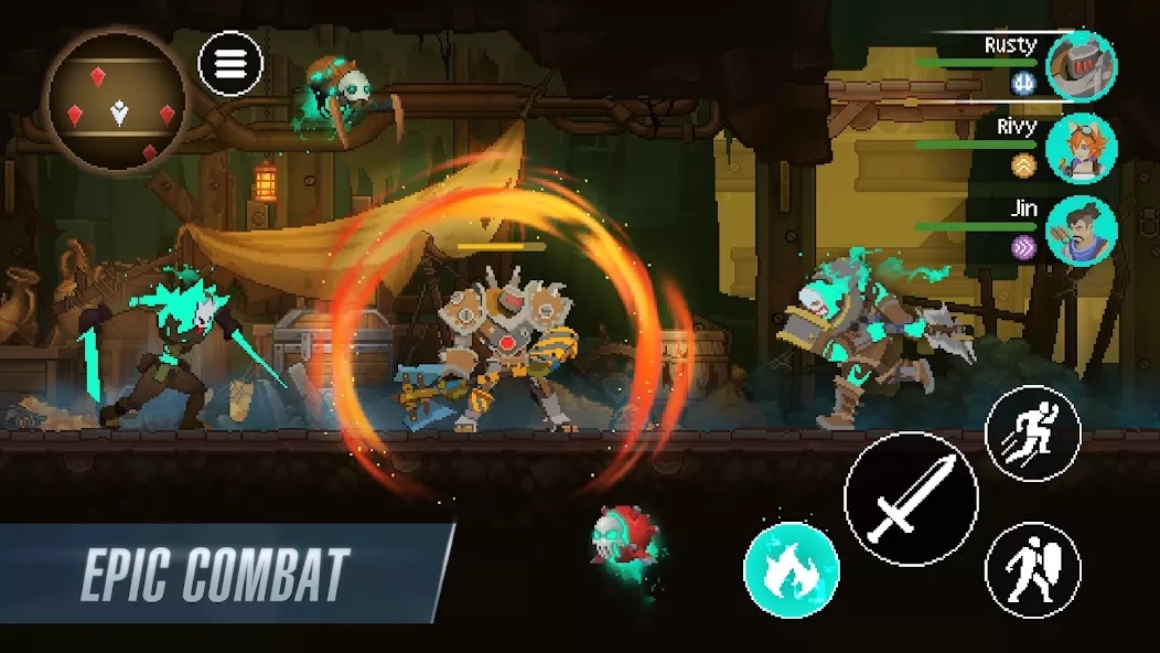 Скриншот Driftfall: Pixel Action RPG