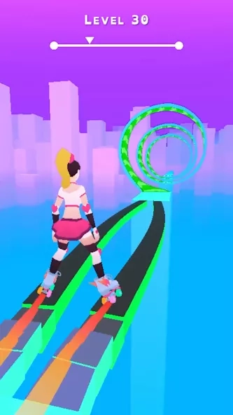 Скриншот Sky Roller: Rainbow Skating