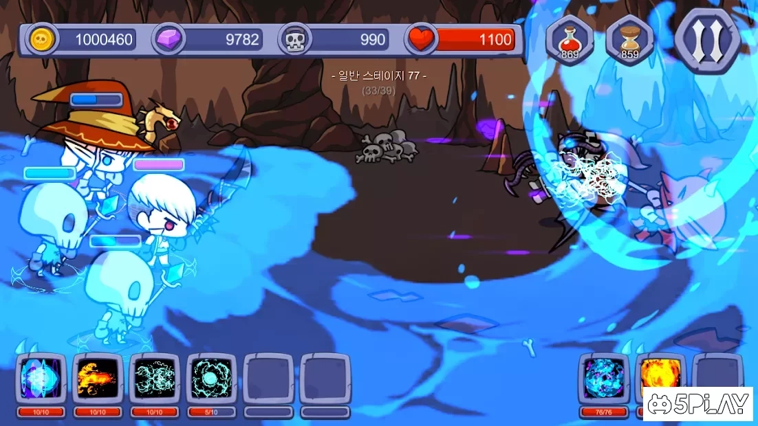 Скриншот Skull Magician : Grow Ultimate Magic : Tap Clicker