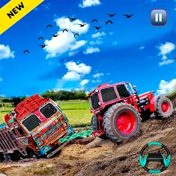 Real Tractor Pulling Simulator: Offroad | City Mod