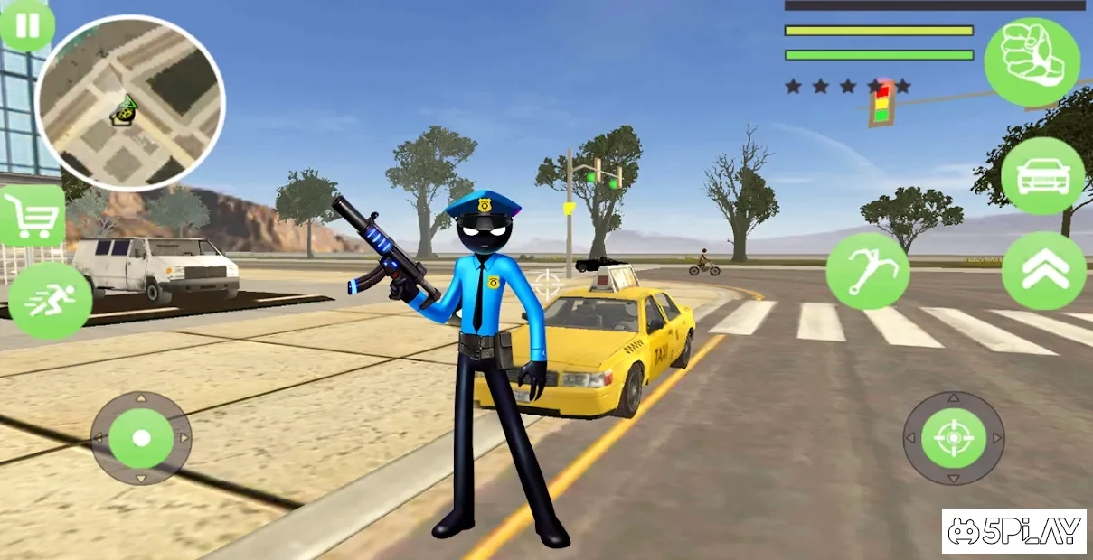 Скриншот Police Stickman Rope Hero Gangstar Crime Mafia
