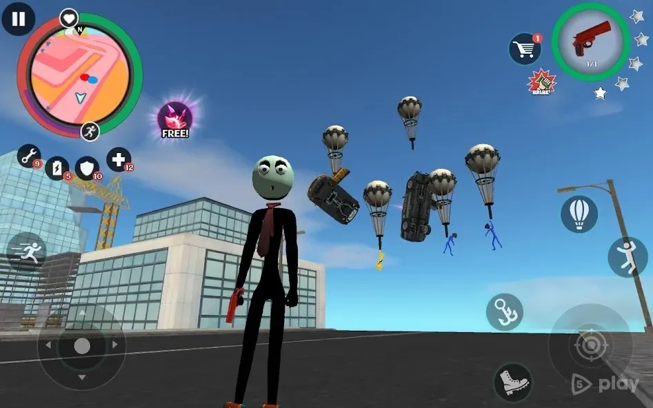 Скриншот Stickman Rope Hero 2