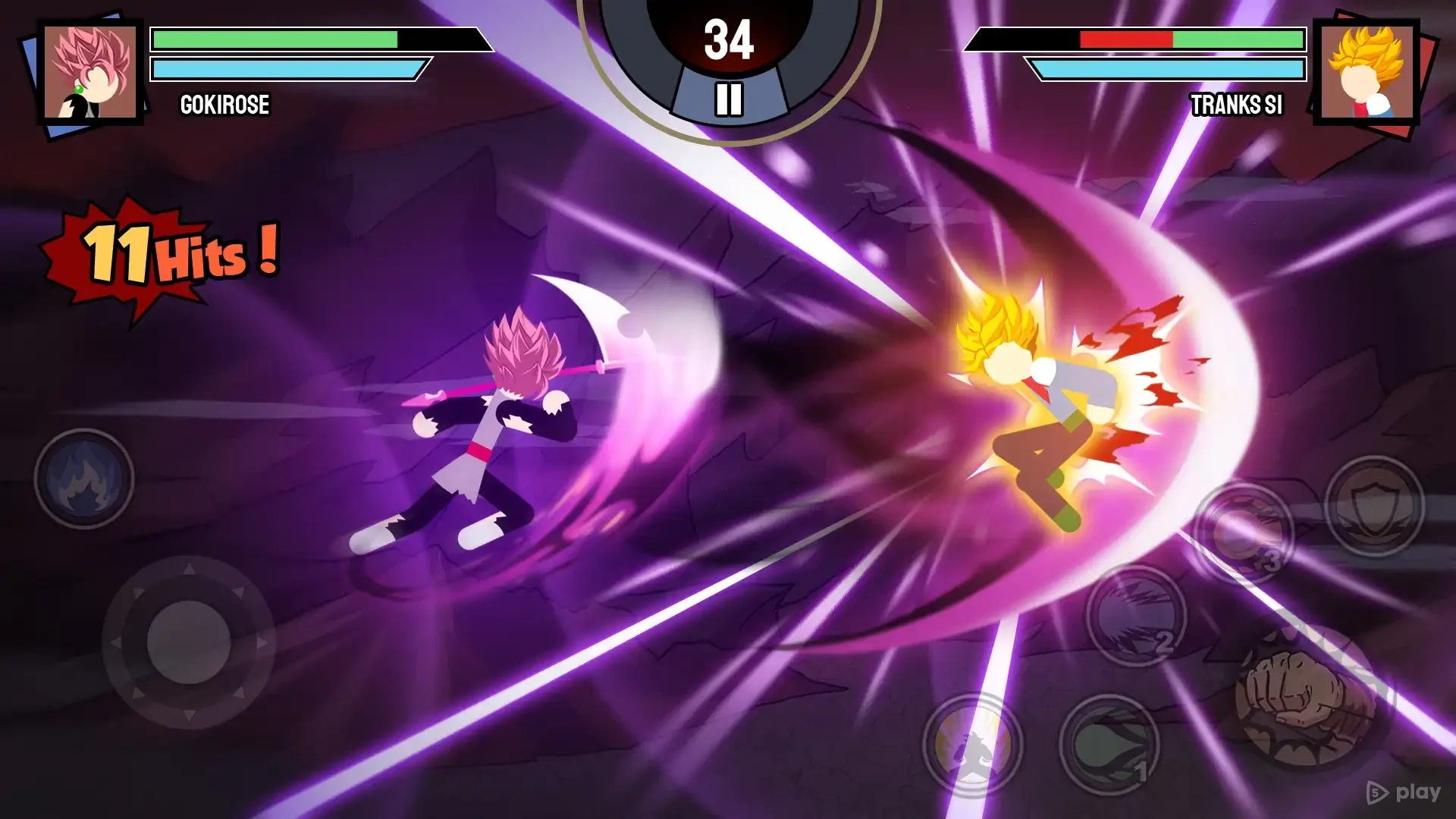 Скриншот Stickman Warriors - Super Dragon Shadow Fight