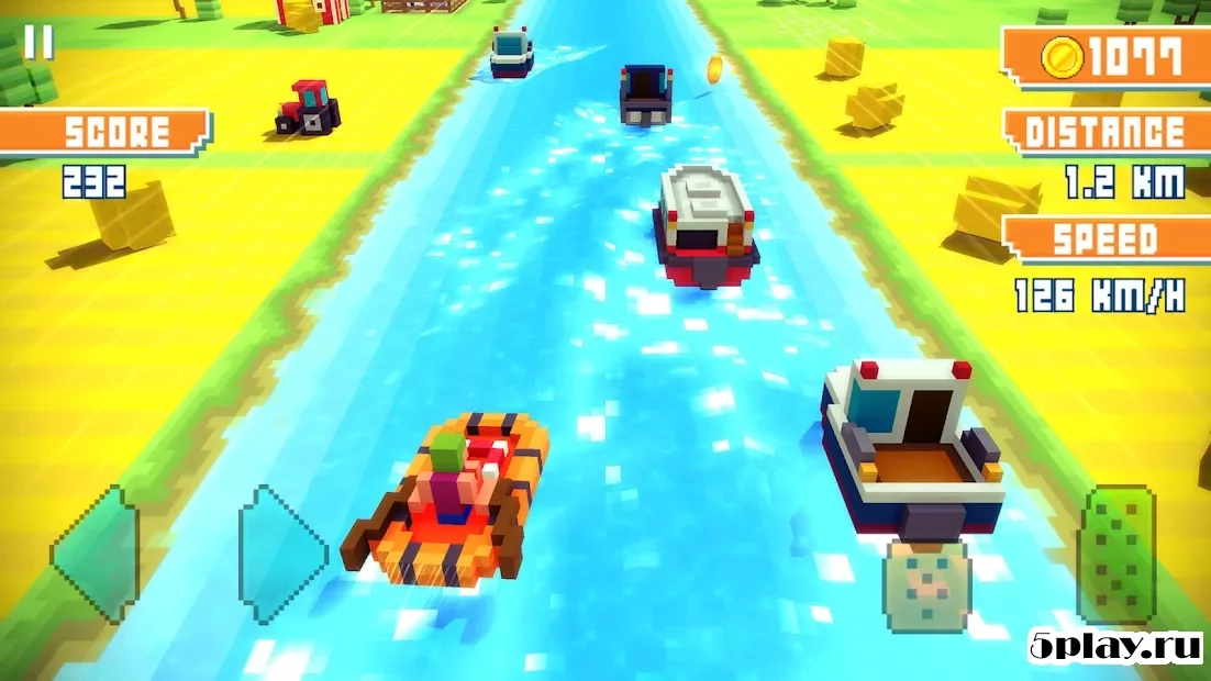 Скриншот Blocky Highway: Traffic Racing