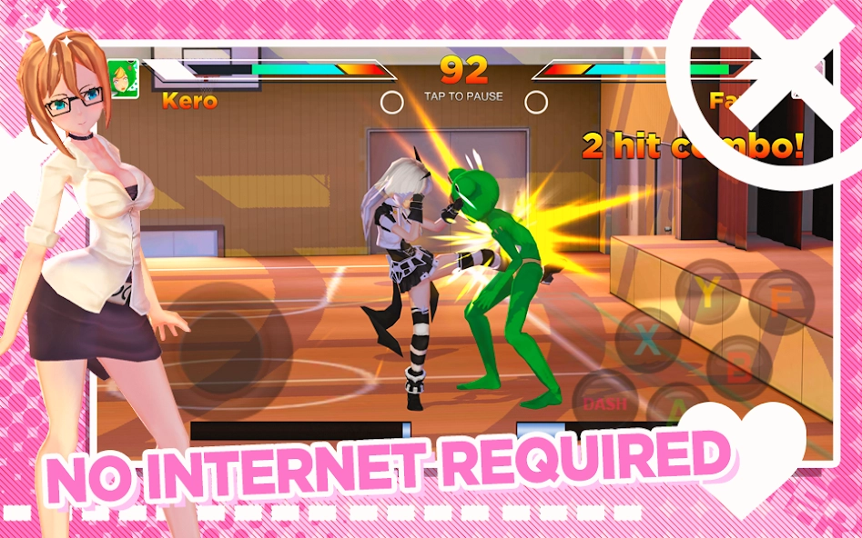 Скриншот High School Girl Anime Fighter