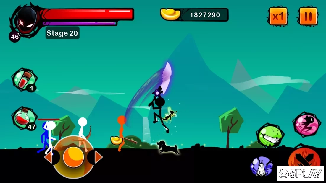Скриншот Stickman Ghost: Ninja Warrior: Action Game Offline