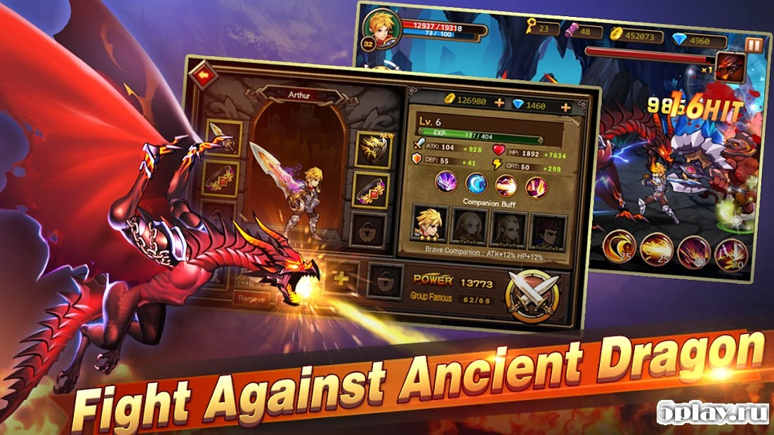 Скриншот Brave Knight: Dragon Battle
