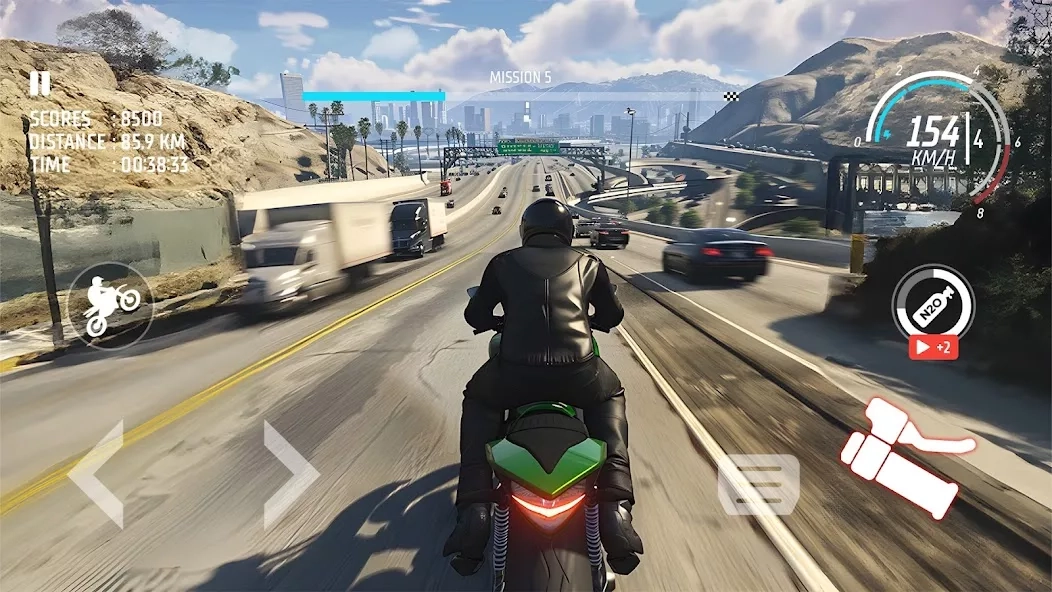 Скриншот Traffic Bike: Driving City 3D