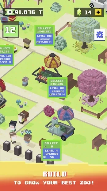 Скриншот Blocky Zoo Tycoon - Idle Clicker Game!
