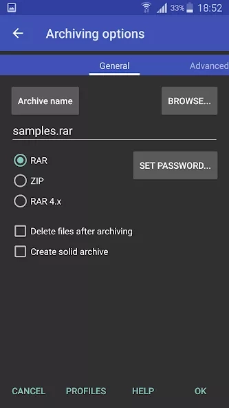 Скриншот RAR for Android