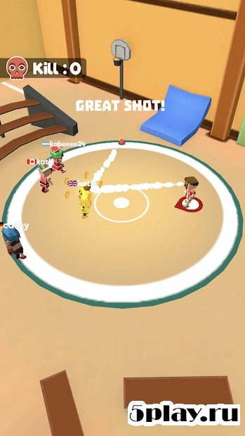 Скриншот Dodgeball.io