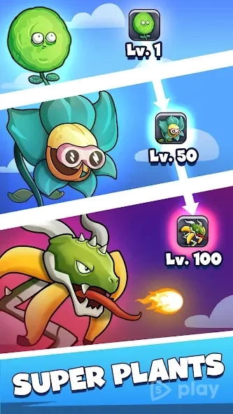 Скриншот Merge Plants: Zombie Defense
