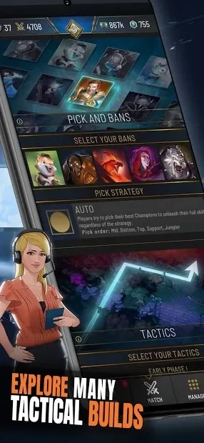 Скриншот RIVALS Esports MOBA Manager