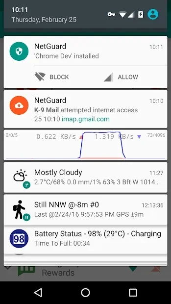 Скриншот NetGuard - no-root firewall