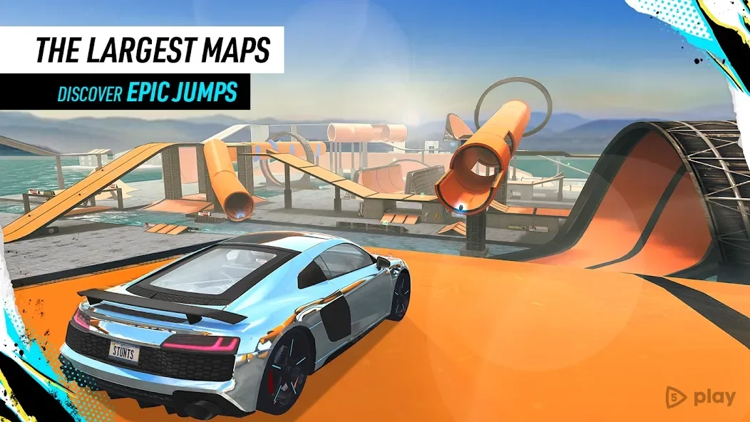 Скриншот Car Stunt Races: Mega Ramps
