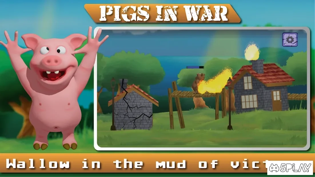 Скриншот Angry Pigs In War Strategy offline Games