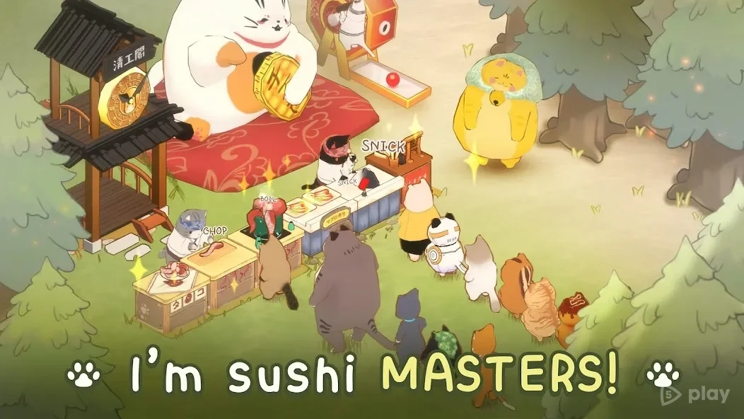 Скриншот Cat Garden - Food Party Tycoon