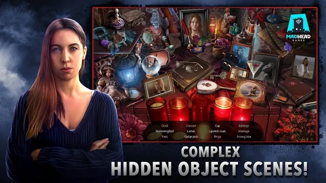 Скриншот Adam Wolfe: Dark Detective Mystery Game