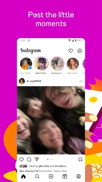 Скриншот Instagram