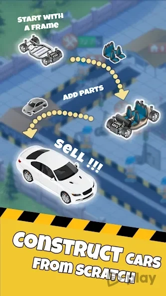 Скриншот Idle Car Factory: Car Builder
