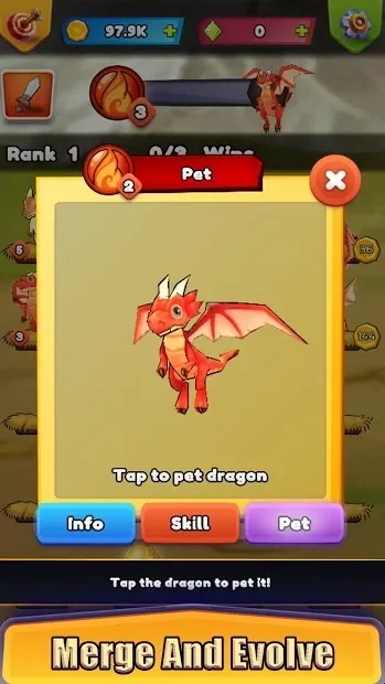 Скриншот Dragon Merge Master: Train & Grow Dragons Idle RPG