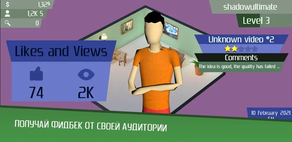 Скриншот Tik Tok Tycoon - Teek Took. Симулятор популярности