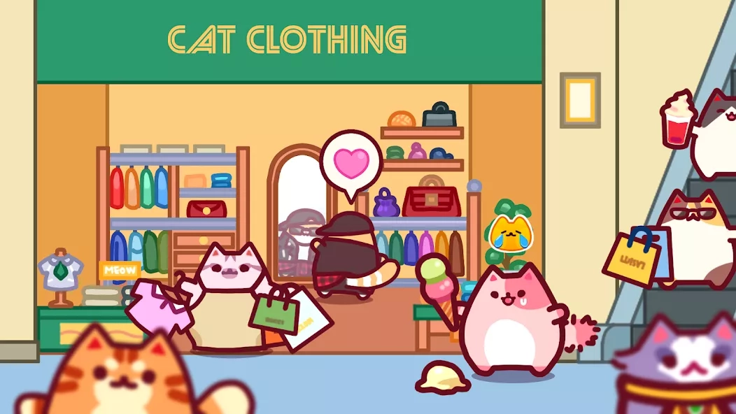 Скриншот Cat Mall: Idle Shopping Tycoon